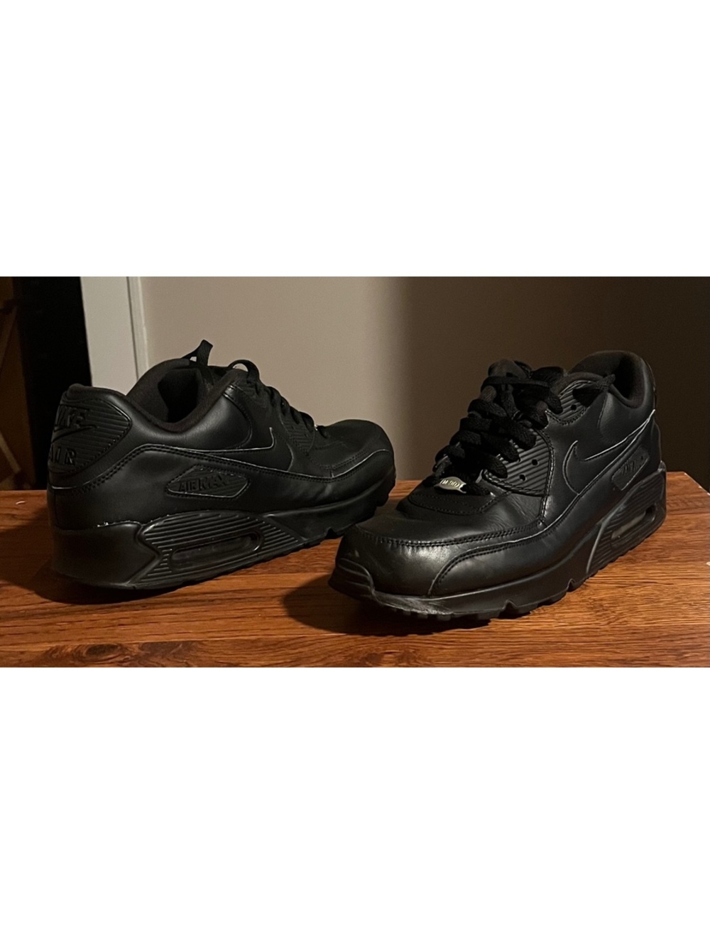 Nike Air Max 90 Leather Black Men's Sneakers Size 11